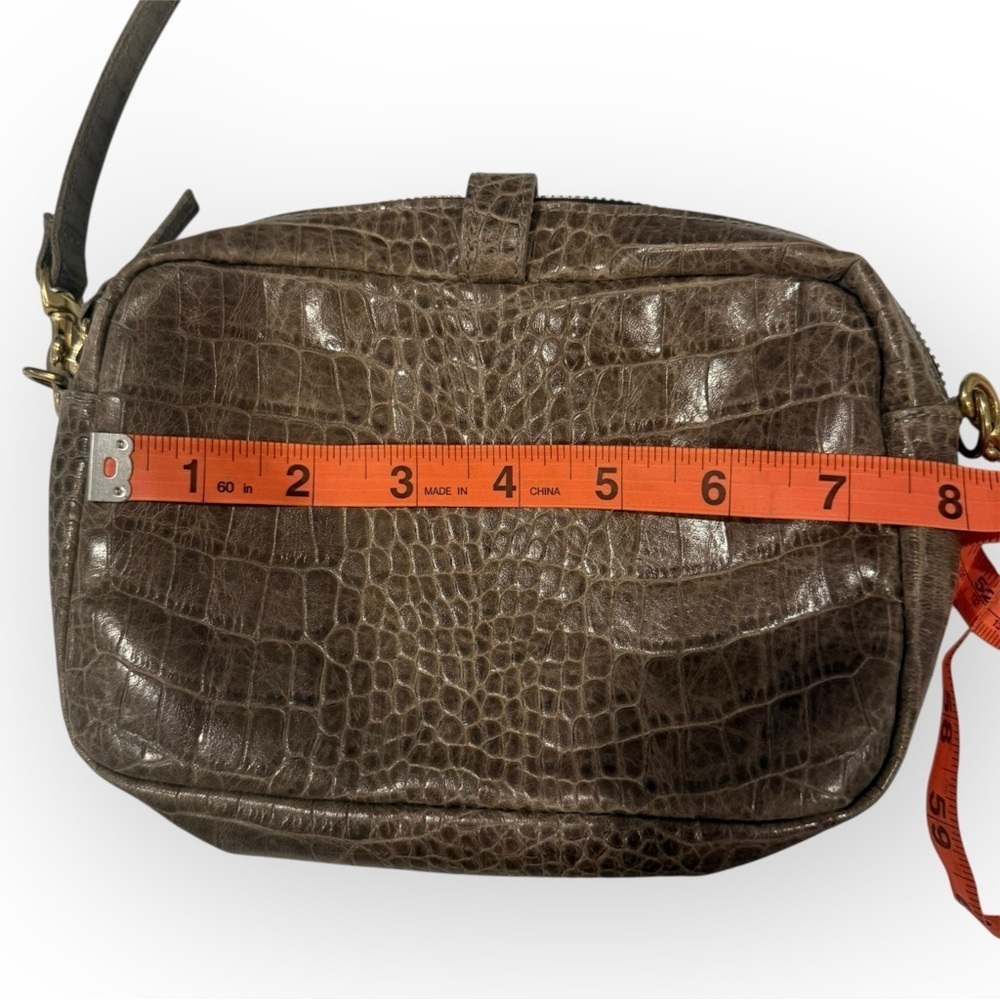 Clare V. Camera crocodile Leather Crossbody Bag - Picture 12 of 16